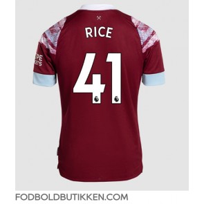 West Ham United Declan Rice #41 Hjemmebanetrøje 2022-23 Kortærmet